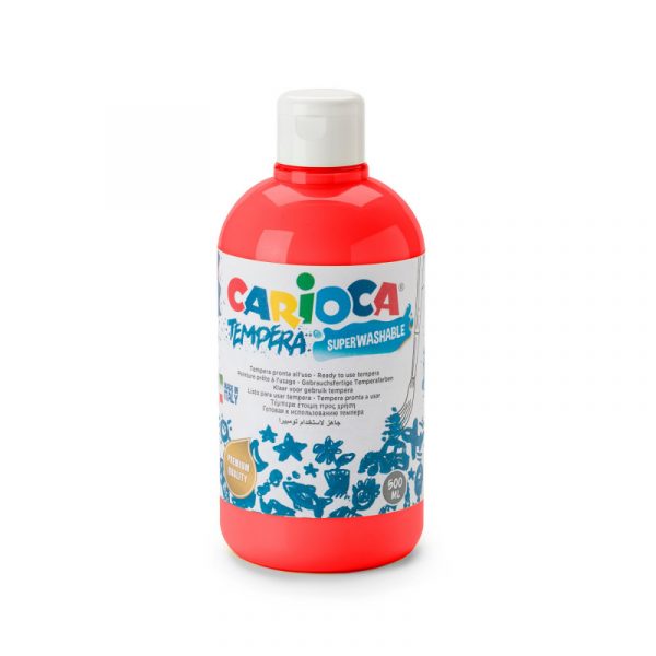Carioca Ready tempera- bottle 500 ml red  KO027/10