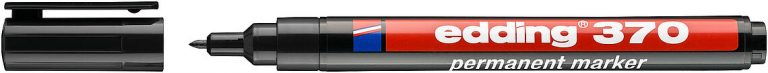 E-370 black 4-370001 permanent marker