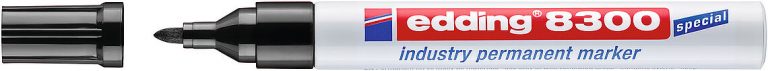 E-8300 black 4-8300001 industry permanent marker